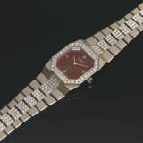 Rolex. ROLEX, WHITE GOLD AND DIAMONDS WITH BURGUNDY DIAL, REF. 4652 - MADE FOR THE SULTANATE OF OMAN - фото 1