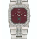 Rolex. ROLEX, WHITE GOLD AND DIAMONDS WITH BURGUNDY DIAL, REF. 4652 - MADE FOR THE SULTANATE OF OMAN - photo 2