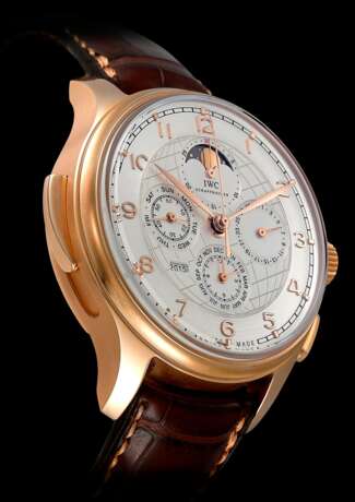 IWC. IWC, LIMITED EDITION PINK GOLD PORTUGIESER GRANDE COMPLICATION WITH MINUTE REPEATING AND PERPETUAL CALENDAR, NO. 09/50 - Foto 1