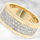 Ring: attraktiver moderner Gelbgoldring mit Brillanten, ca. 0,59ct, 18K Gold - photo 1