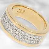 Ring: attraktiver moderner Gelbgoldring mit Brillanten, ca. 0,59ct, 18K Gold - Foto 3