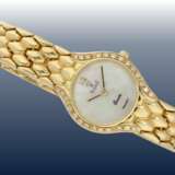 Armbanduhr: edle, goldene Damenuhr der Marke Vicence mit Brillantbesatz, 18K Gelbgold - фото 1