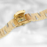 Armbanduhr: sehr schöne vintage Damenschmuckuhr mit Diamantbesatz, mit verdecktem Gehäuse auch als Armband tragbar, sog. Cocktailuhr, 14K Gold - Foto 3