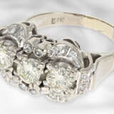 Ring: opulenter vintage Brillantring, insgesamt ca. 1,41ct, 14K Weißgold - photo 2