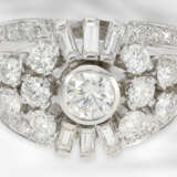 Ring: hochkarätiger, ehemals sehr teurer Platinring mit Diamantbesatz, insgesamt ca. 2,03ct, 950er Platin - фото 2