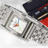 Armbanduhr: limitierte, automatische vintage Designer-Uhr in komplett originalem Zustand mit Zertifikat und Box, Alain Silberstein "Bolidame" No.277/500, 1998 - фото 1