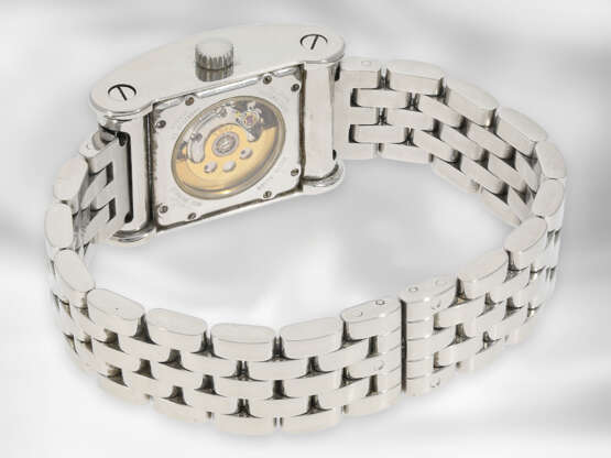 Armbanduhr: limitierte, automatische vintage Designer-Uhr in komplett originalem Zustand mit Zertifikat und Box, Alain Silberstein "Bolidame" No.277/500, 1998 - photo 2
