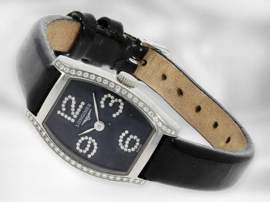 Armbanduhr: moderne, luxuriöse Damenuhr, Longines Evidenza "Diamonds" Ref. L2.175.0.57.2, ca. 2012, mit Originalbox - photo 1