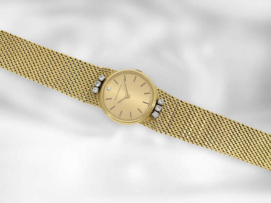 Armbanduhr: hochwertige, goldene vintage Armbanduhr der Marke "Girard-Perregaux", 18K Gold - photo 2