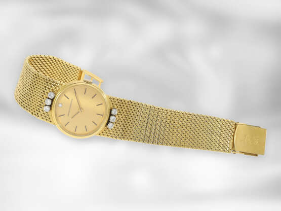 Armbanduhr: hochwertige, goldene vintage Armbanduhr der Marke "Girard-Perregaux", 18K Gold - photo 3