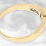 Ring: interessanter Gelbgoldring mit Brillant von ca. 1,09ct und Diamanten von insgesamt ca. 0,6ct, 14K Gold - Foto 2