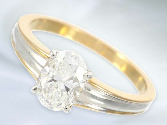 Ring: exquisiter, moderner und sehr hochwertiger Diamant-Damenring, ca. 1,25ct - фото 1