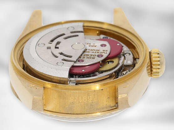 Armbanduhr: luxuriöse Rolex Lady Datejust, Ref. 69178, Chronometer, E-Serie, 18K Gold, Revision 2019 - Foto 2