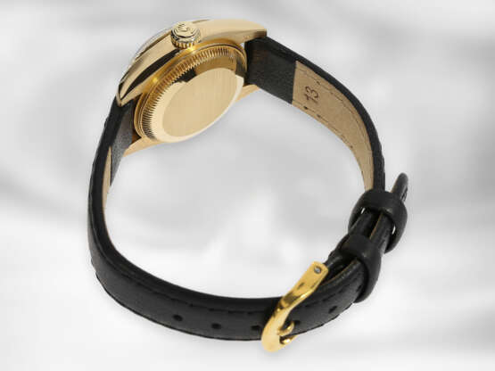 Armbanduhr: luxuriöse Rolex Lady Datejust, Ref. 69178, Chronometer, E-Serie, 18K Gold, Revision 2019 - Foto 6