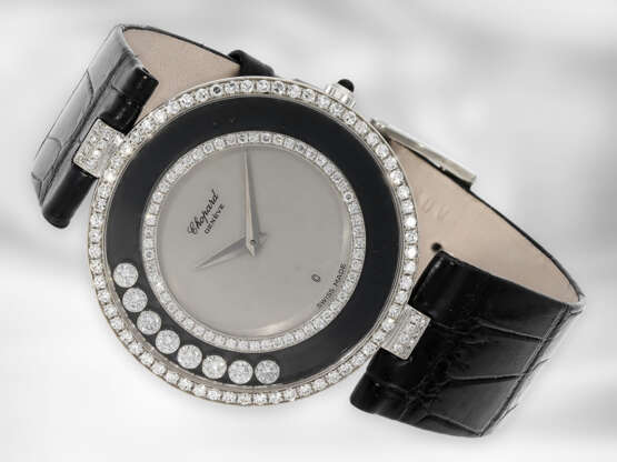Armbanduhr: luxuriöse, große Damenuhr Chopard Happy Diamonds "Big size", in 18K Weißgold, Ref. H2563, 80er-Jahre - photo 1