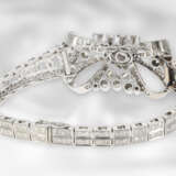 Armband: hochdekoratives vintange Armband mit Diamanten von insgesamt ca. 6,5ct, 18K Weißgold - фото 2