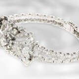 Armband: hochdekoratives vintange Armband mit Diamanten von insgesamt ca. 6,5ct, 18K Weißgold - photo 3