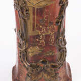 Schlanke Vase in Lack-Optik und 6 Lackteller - photo 3