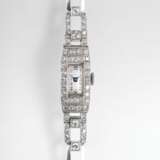 Art Déco Damen-Armbanduhr mit Diamant-Besatz - фото 1