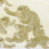 Elfenbein Zigarettenetui mit Affen - photo 4