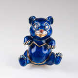 Pierino Frascarolo (Mailand 1928 - Valenza 1976). Miniatur-Golddose 'Blauer Pandabär' - photo 2