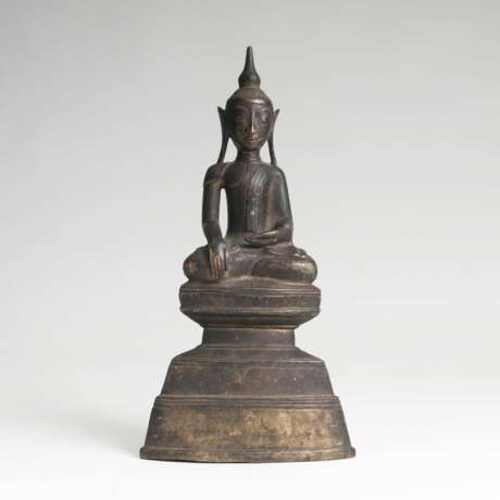  Bronze-Figur des Buddha Shakyamuni - фото 1