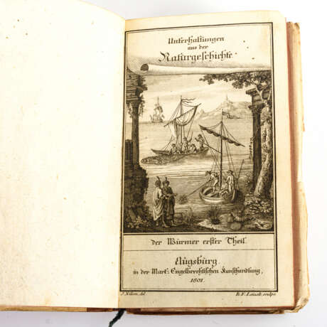 2 Bände "Unterhaltung aus der Naturgeschichte - Der Würmer ... Theil" - Foto 4