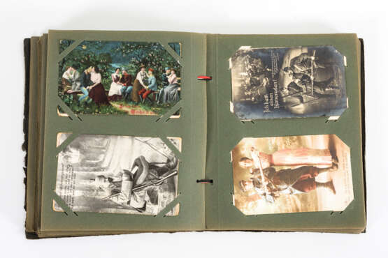 2x Postkartenalbum mit ca. 266 Karten - I. Weltkrieg - photo 2