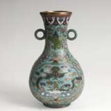  Cloisonné-Vase mit Drachendekor - Foto 1