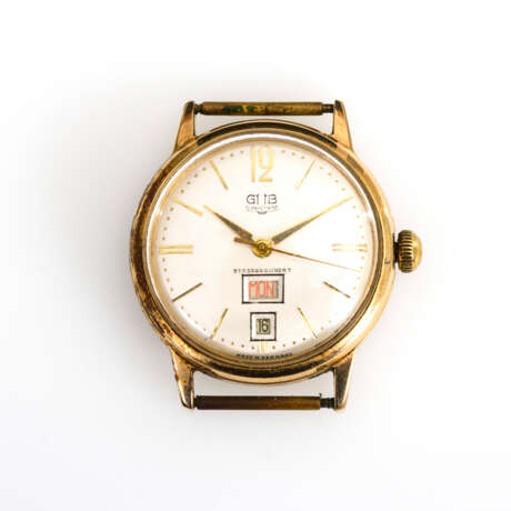 Armbanduhr mit vergoldetem Gehäuse - Foto 1