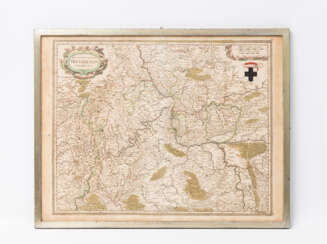 Hist. Landkarte des Erzbistums Trier 17. Jahrhundert, neuerer Nachdruck 19. /20. Jahrhundert-