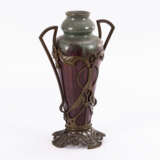 Jugendstil-Vase mit Metallmontierung - photo 2