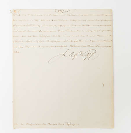 Dokumente preussischer Könige - Unterlagen mit zum Teil Original-Autographen, - photo 4