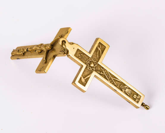Reliquienkreuz und kleine Ikone aus Bronze - photo 3