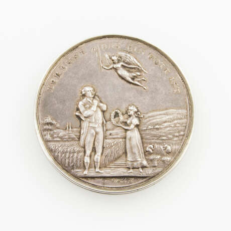Nürnberg - Steckmedaille 1817 in Silber, von Stettner, auf die überstandene Hungersnot 1816 /1817, - Foto 2