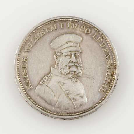 Preussen - Silbermedaille 1897 v. Lauer auf den 100. Geburtstag - Foto 1