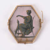 Große Brosche mit Elfenbein-Miniaturporträt eines Herren - фото 2