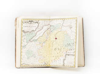 Großformatiger hist. Atlas der Schweiz, 18. Jahrhundert - Gabriel Walser, "Schweizer=Geographie.