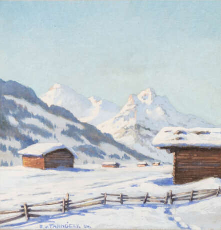 TARNOCZY, EUGEN AUGUST VON (1886-1978) - Schneelandschaft. - photo 2