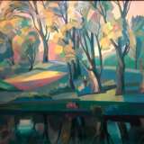 Утренняя песня Canvas on the subframe Acrylic paint Impressionism Landscape painting 2005 - photo 1