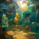 Солнечный лес Toile sur le sous-châssis Peinture à l'huile Impressionnisme Peinture de paysage 2013 - photo 1