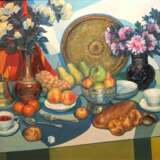 Ни хлебом единым... Холст на подрамнике Масляные краски Реализм Натюрморт 2002 г. - фото 1