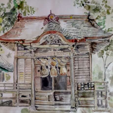 Orient temple Paper Watercolor 2020 - photo 1