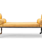 Couch. A NORTH EUROPEAN PARCEL-GILT CAST-IRON DAYBED