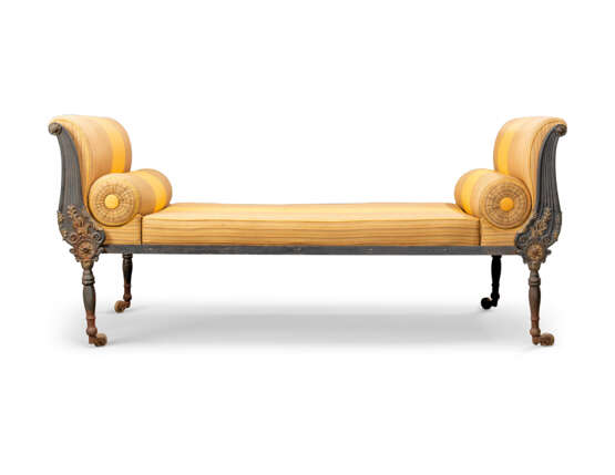 A NORTH EUROPEAN PARCEL-GILT CAST-IRON DAYBED - photo 1