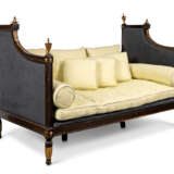 A LOUIS XVI-STYLE BROWN-PAINTED AND PARCEL-GILT DAYBED - photo 1