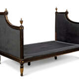 A LOUIS XVI-STYLE BROWN-PAINTED AND PARCEL-GILT DAYBED - photo 3