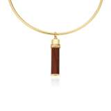 Cartier. CARTIER GOLD AND WOOD 'TRINITY' PENDANT WITH CARTIER GOLD NECKLACE - photo 1