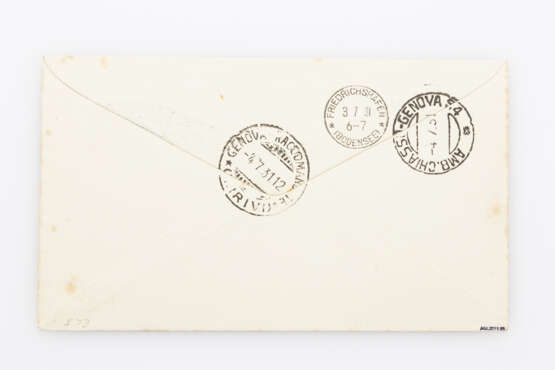 Zeppelinpost, Islandfahrt - 1931, R-Brief nach Italien, - Foto 2