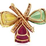 Picasso, Paloma. Tiffany & Co.. TIFFANY & CO. PALOMA PICASSO MULTI-GEM AND DIAMOND BROOCH - Foto 2